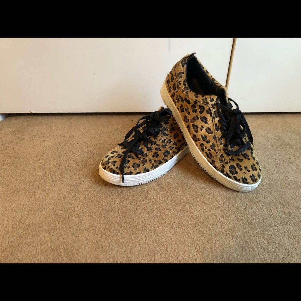 Topman leopard sneakers